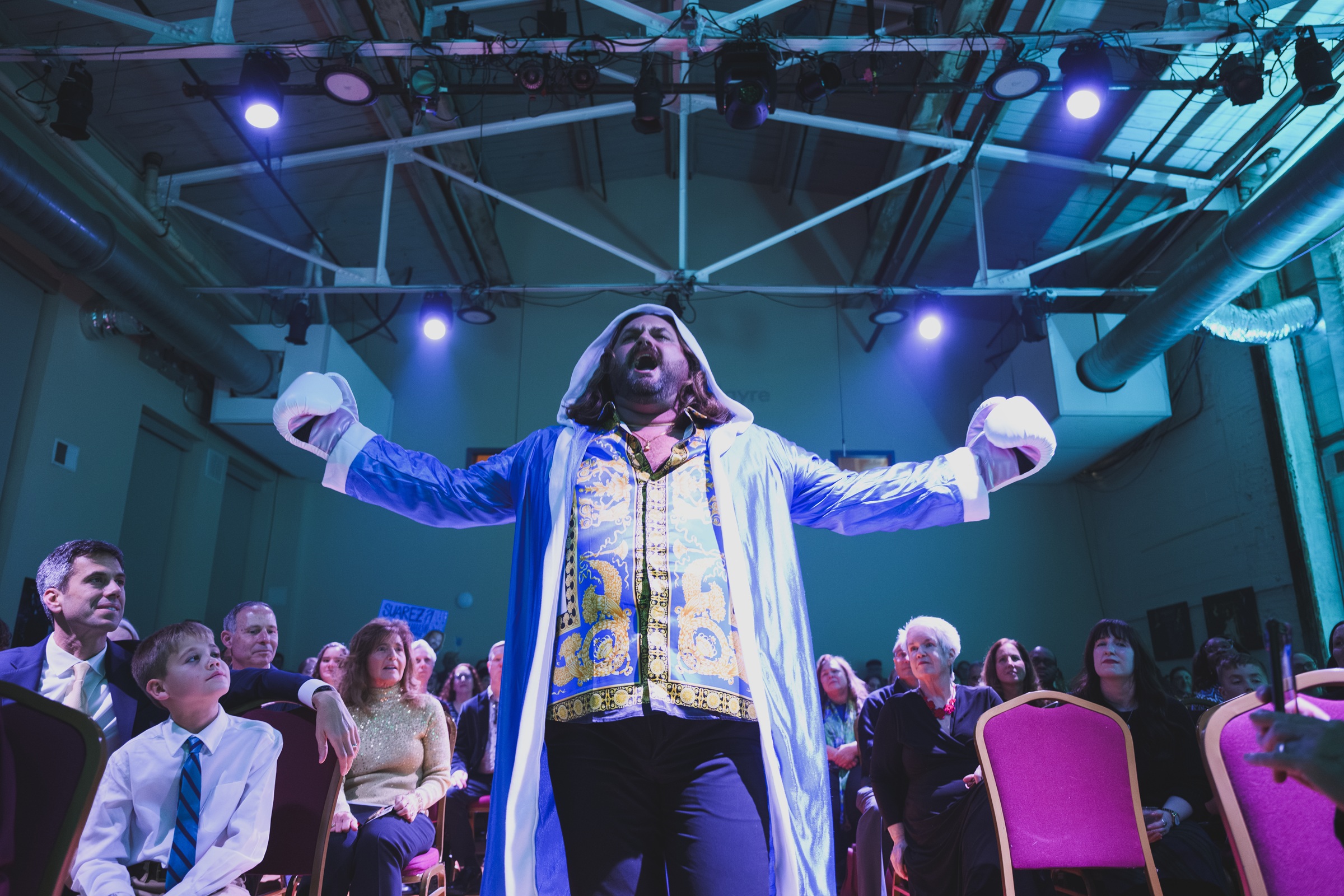 Dane Suarez in OperaDelaware’s 2025 OperaDEathmatch (photo: Moonloop Photography)