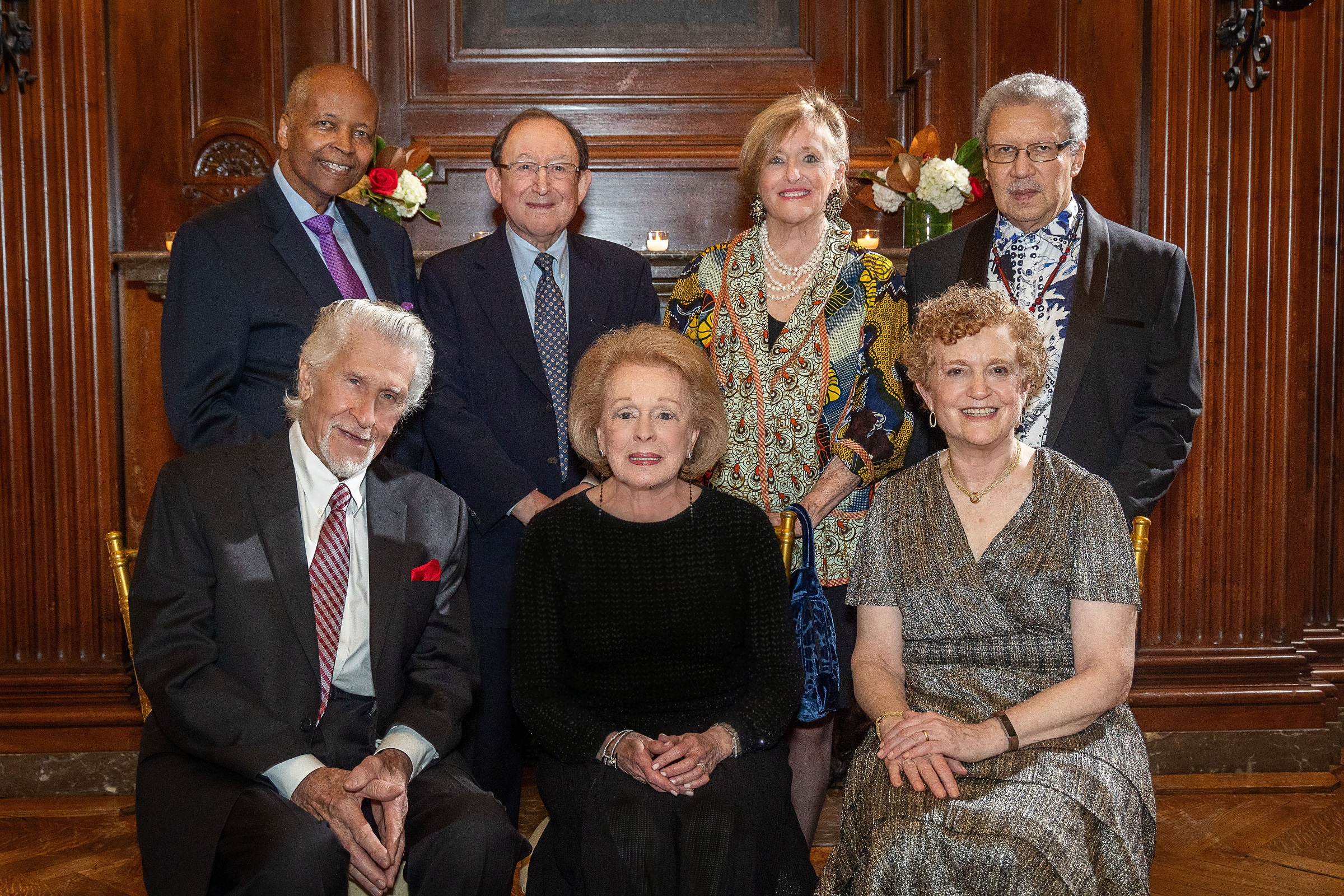 Clockwise from top left: Wayne S. Brown, Michael Bronson, Frederica von Stade, Anthony Davis, Susan Feder, Frayda B. Lindemann, and Sherrill Milnes (photo: Jeff Reeder)