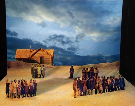 A scenic design for the upper world