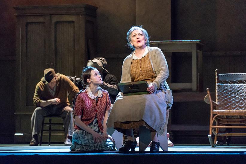 Natalie Nikolajevs and Katharine Goeldner in The Grapes of Wrath at Michigan Opera Theatre