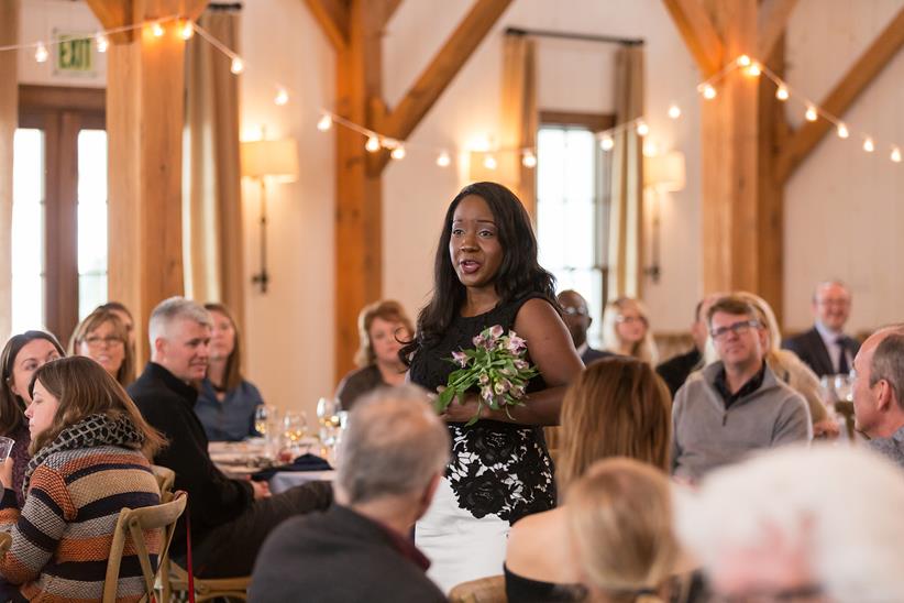Melody Wilson performs at one of Opera Theatre of Saint Louis’ Opera Tastings