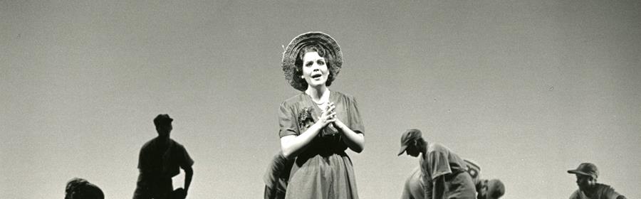 Renée Fleming in The Mighty Casey (William Schuman/Jeremy Gury) at The Juilliard School in 1985