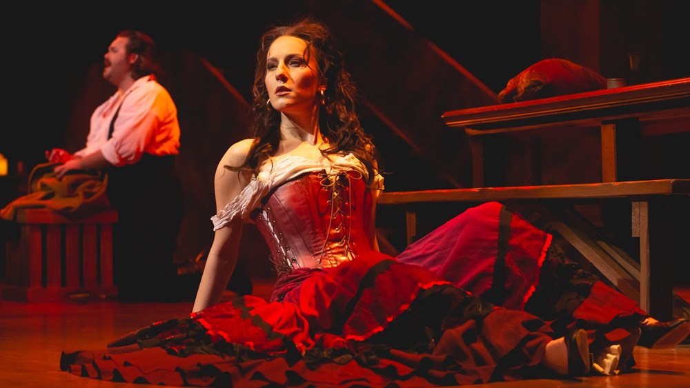 Stephanie Doche in the title role of Carmen at Opera Memphis in winter 2025 (photo: Ziggy Mack)