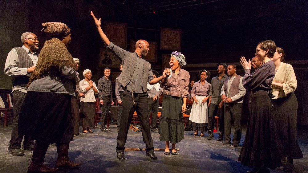 Damian Norfleet and Janinah Burnett in American Opera Project’s 2014 world premiere of Harriet Tubman: When I Crossed That Line to Freedom