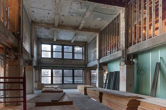 Marc A. Scorca Hall during construction