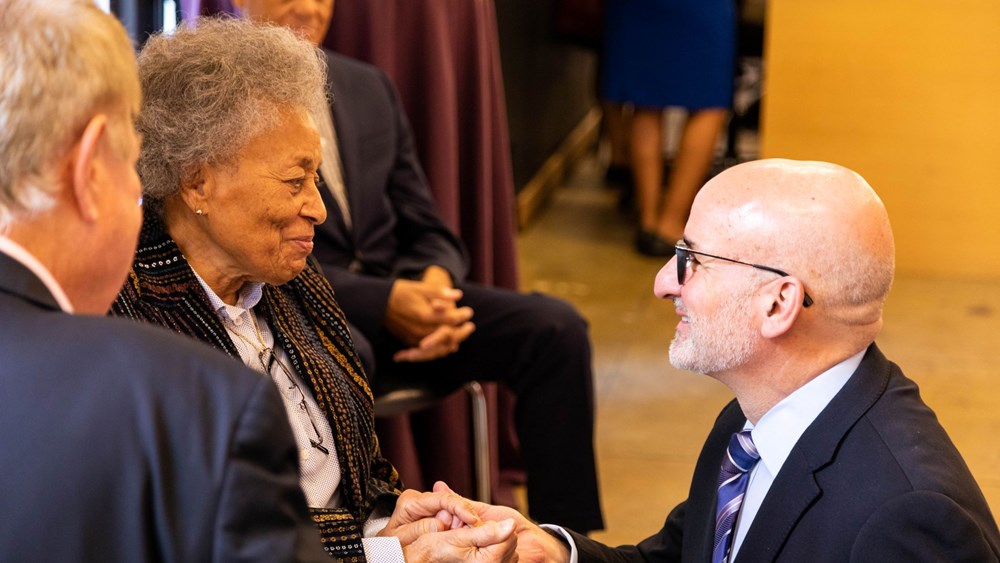 Scorca with Opera Hall of Fame inductee Reri Grist in 2022 (photo: Danny Bristoll)